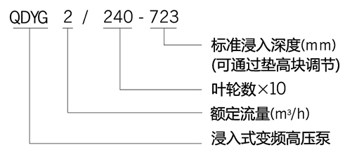 QDYG系列浸入式變頻高壓泵型號含義